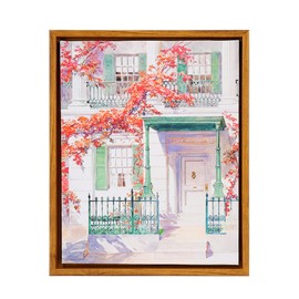 YIVIVEN 2 Pack Floater Frame for Canvas Painting Assembled, 7/8" deep Floater Frame, Floating Frame for Canvas, Canvas Art Frame (8"x10", Nut Brown)