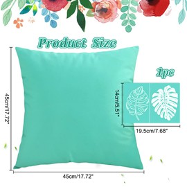 OLYCRAFT 7.7x5.5 Inch Self-Adhesive Silk Screen Printing Stencil Monstera Leaf Reusable Pattern Stencils for Painting on Wood Fabric T-Shirt Wall and Home Decorations