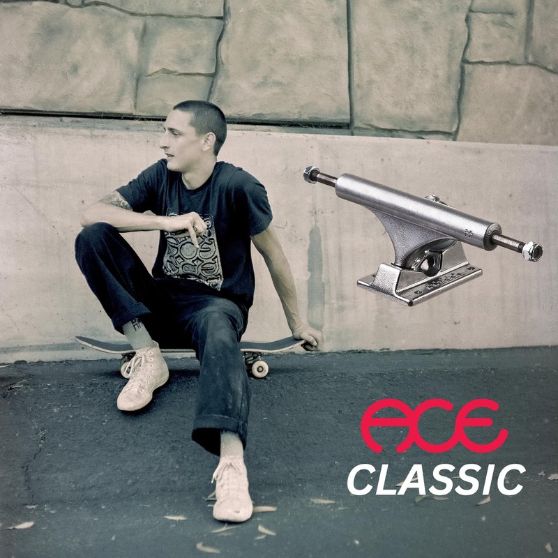 ACE Classic Skateboard Trucks (Polished, 22)