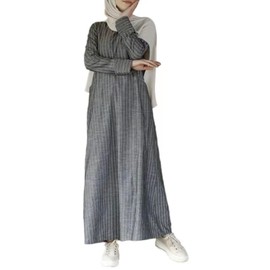 Greatfool Abaya Muslim Women's - Prayer Clothing for Women - Muslim Dresses Women - Hijab Dress Abaya Jilbab - Prayer Dress - Islamic Clothing Women, gray