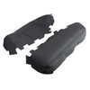 NLQR 2Pcs Front Door Panels Armrest Cover Leather Black Compatible
