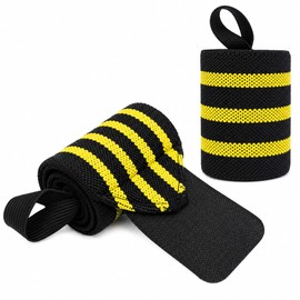 Weightlifting Wrist Wraps for Strength Training – Adjustable Elastic Wrist Support for Gym Lifting, Pull-Ups & Fitness
