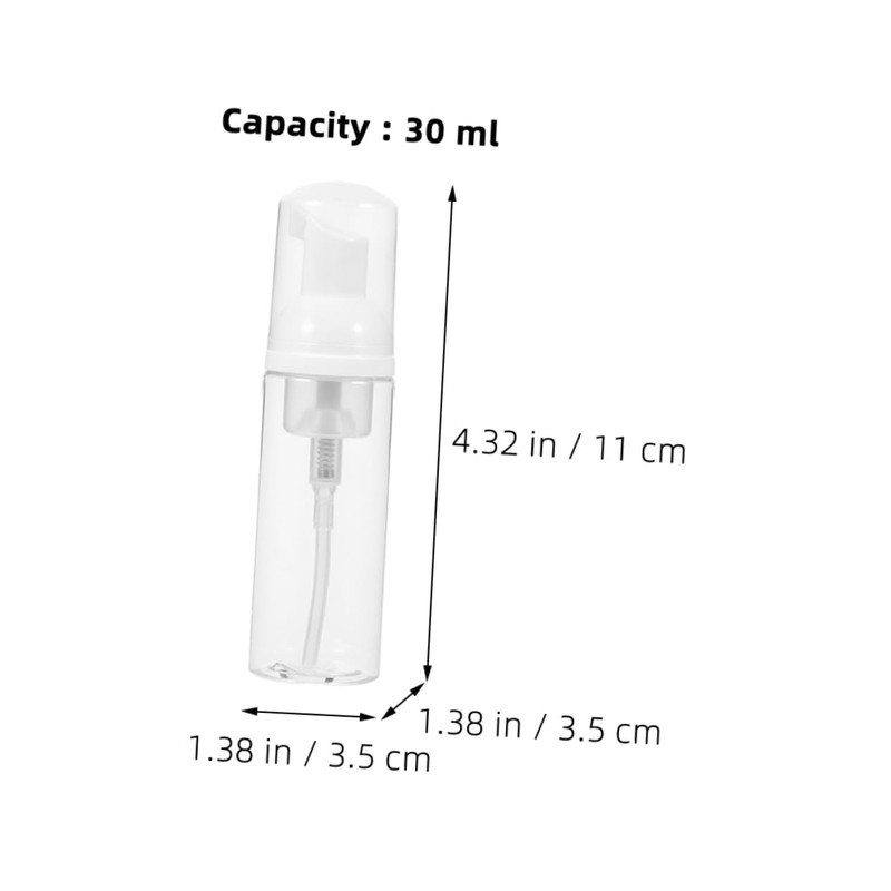 VICASKY 8pcs Refillable Foaming Pump Dispensers Empty Travel Bottles for