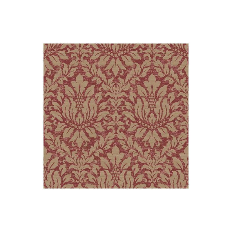 Norwall SD36139 Stitched Damask Prepasted Wallpaper, Multi