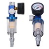 Spray Gun Air Regulator Aluminum Alloy Plastic In Line Water