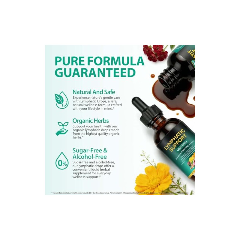 Lymphatic Drops 60ml - Plant Based Herbal Supplement for Wellness