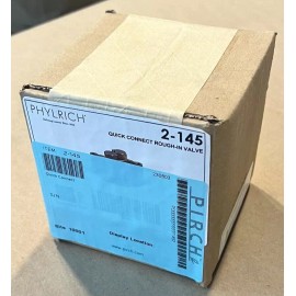 Phylrich 2-145  Quick Connect Rough in Valve UNIFINISHED New in Box
