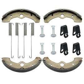 Mabutingti Front Wheel Brake Shoes Spring Pins Left & Right Fits Yamaha Big Bear 350 Kodiak 400 YFM350 YFM400 1989-1998
