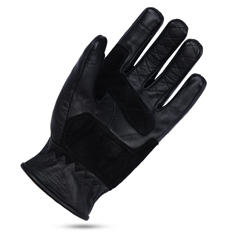 Leatherick Mens Cowhide Leather Motorcycle Gloves - Durable Touch Screen