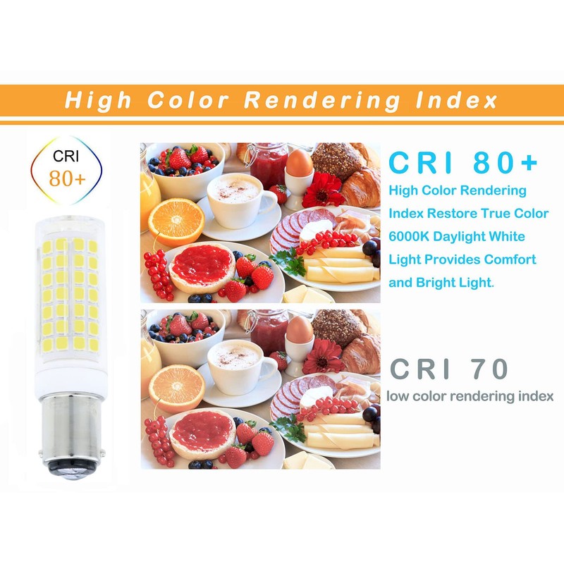 BA15D Led Bulbs 6W Dimmable 120V,B15 Double Contact Bayonet Base,Daylight