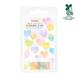 bande One at a Time Masking Tape - Sweet Hearts - Pastel