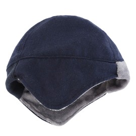 Connectyle - Gorro térmico con Forro Polar para Hombre, diseño de Calavera, Marino, Large