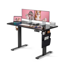 Marsail Standing Desk Adjustable Height Home Office Desk,‎48x24 Inch Electric Standing Desk, Stand up Desk with Storage Bag,Headphone Hook for Computer Workstations Desk 4 Memory Preset