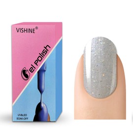 Vishine Gelpolish Professional UV LED Soak Off Varnish Color Gel Nail Polish Manicure Salon Pearl LightBrown(1404)