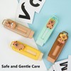 2 Pcs Retractable Pencil Eraser Cute Capybara Sliding Push Pull