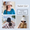 G-tiamo Women's Bucket Hat, Solid, Simple, Cute, Stylish, Hat, Foldable,