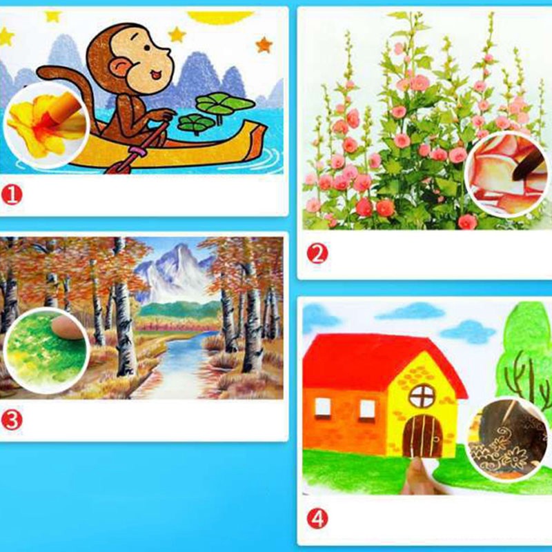 Crayon Washable Multiple Colour Rotating Easy Painting Fun Drawing for