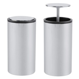 Toothpick Holder Dispenser, Pop Up Automatic Stainless Steel Toothpick Dispenser for Modern Restaurant Home Restaurant Kitchen Supplies (Silver)