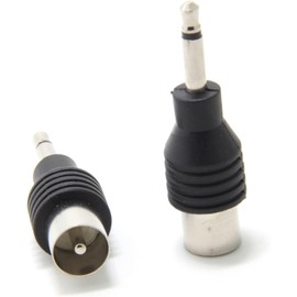 Mr. Gadget's Solutions 3.5mm Mono Plug To Coaxial Socket Adapter - Bose DAB Radio TV Aerial Connector