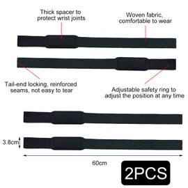 Kzouenzu Lifting Straps (Padded), Strength Training Wrist Straps 60 cm Length, Weightlifting, Deadlifting, Lifting Aid in Pair for Men and Women