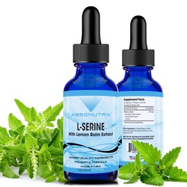 Absonutrix L-Serine Complex 500 mg - 4 Oz Liquid Large Bottle - 200 Servings per Bottle Made in USA All Natural