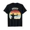 Archery Retro Sunset Bow Silhouette T-Shirt