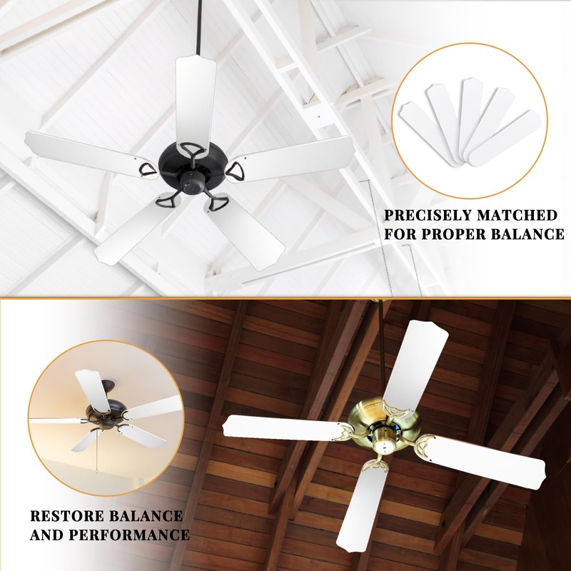 Lineshading 16 1/2'' Fan Blades for 42" Ceiling Fan Replacement