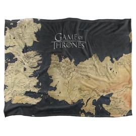 Game of Thrones Blanket, 60"x80" Westeros Map Silky Touch Super Soft Throw Blanket