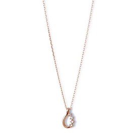 The Kiss K-N2205PG Pink Gold Necklace, Diamond