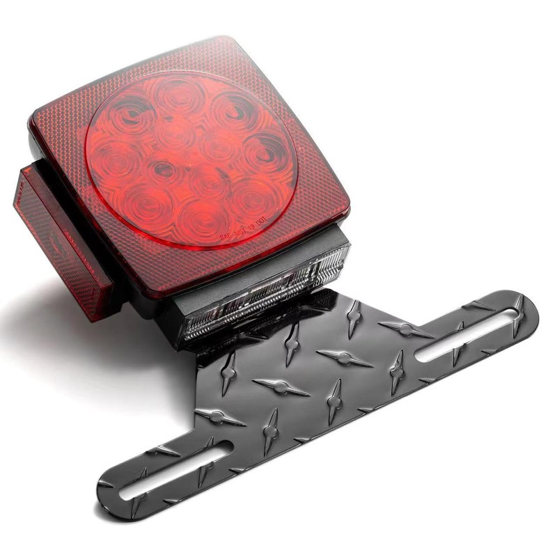 Trailer License Plate Holder Aluminum Heavy-Duty Bracket Holder Trailer License