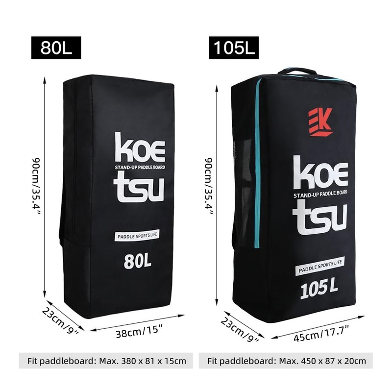 Kavolet Inflatable Paddleboard Bag, SUP Board Bag, Surfboard Backpack, Travel