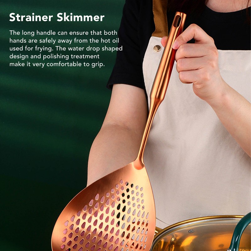 Skimmer Ladle 304 Stainless Steel Food Grade Long Handle Large