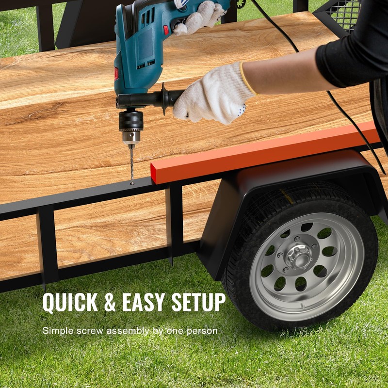 VEVOR Trailer Tailgate Lift Assist, Max 180 lbs Load Capacity,