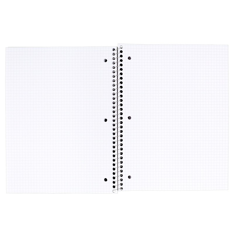 Mead Spiral Notebook, 1-Subject, Graph Ruled Paper, 10-1/2" x 8",