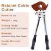 Knoweasy Heavy-Duty Ratcheting Cable Cutters: Efficient J40 Wire Cutter for