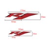 Silver Reflective Motorcycle Flat Plain Bike Decal Sticker Compatible with