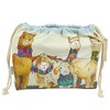 Drawstring Bag Alpacas and Angora Goats by Emma Ball Size