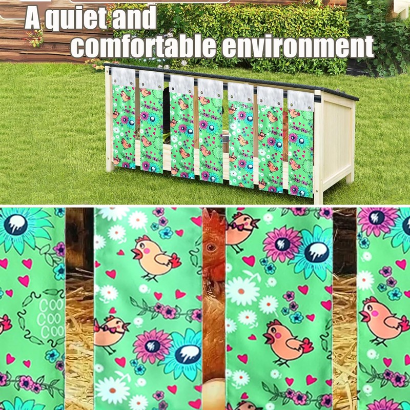 Chicken Nest Box Curtains - Home Partition Curtain for Laying
