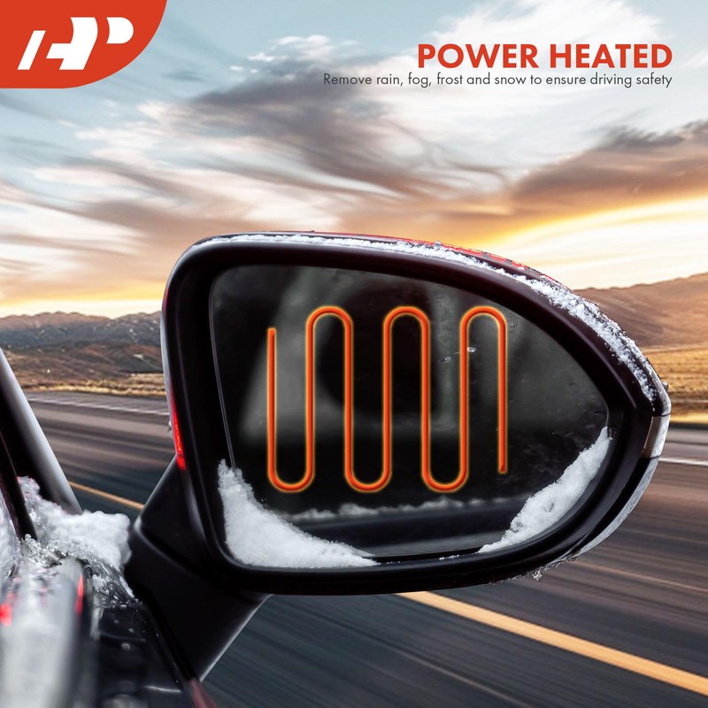 A-Premium Driver Side Power Door Mirror - Compatible with Hyundai