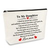to My Daughter Gift Cosmetic Bag Daughter Gift from Mom