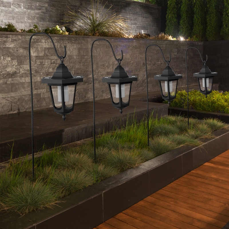 Pure Garden Hanging Solar Coach Lights, 26 Outdoor Lights with
