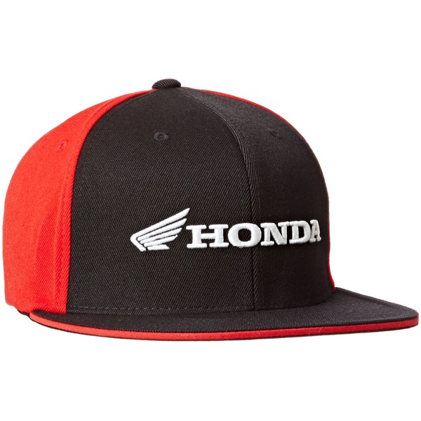 Factory Effex 15-88342 'Honda' Horizontal Flex-Fit Hat (Black/Red, Large/X-Large)