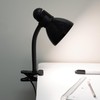 V- Light Black Adjustable Desk Lamp with Heavy Duty Clamp