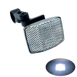 MGM Bicycle Reflector, Reflector, Buckhawk Warning AS BS JIS CPSC Certified (31.8mm, White)
