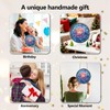 WACOCETOY Acrylic Puzzle Suncatcher DIY Transparent Flower Jigsaw 82 PCS