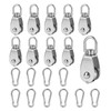 WENLISELL 10 PCS M15 Single Pulley Block, 304 Stainless Steel