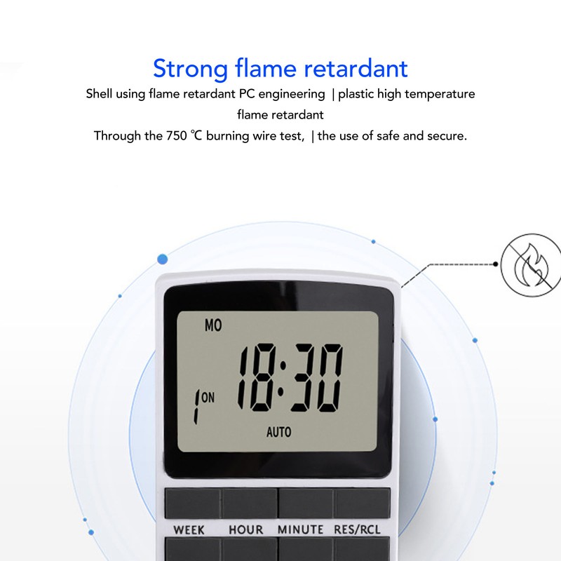 Timer Outlet Digital Intelligent Energy Saving Flame Retardant High Power