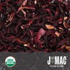 J MAC BOTANICALS Certified Organic Hibiscus Flower (2 Pounds), Hibiscus
