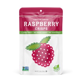 Nature's Turn Freeze-Dried Fruit Snacks, Raspberry Crisps, Pack of 6 (1.2 oz Each)
