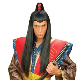 Samurai Long Wig for Hair Accessory Fancy Dress